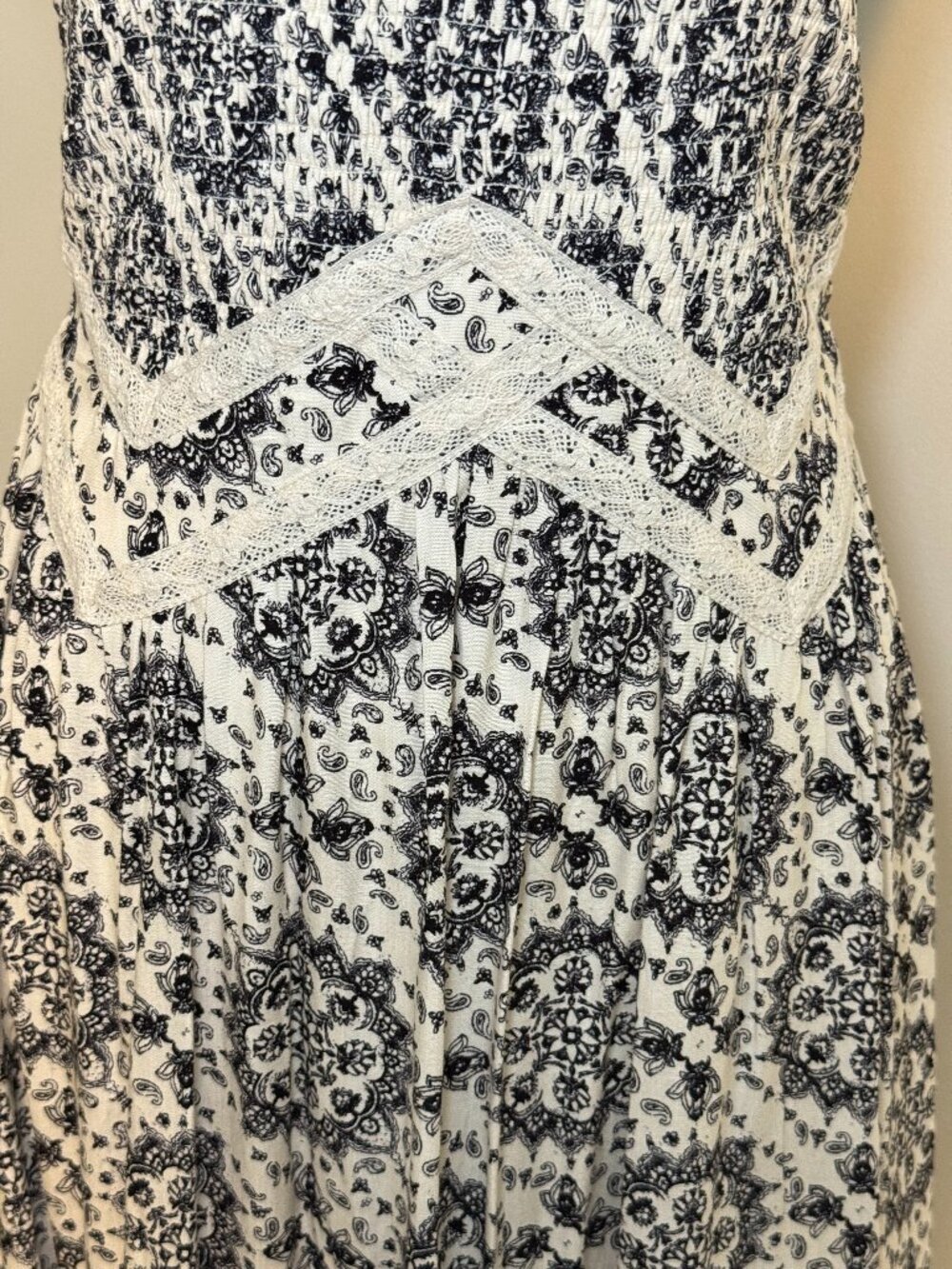 NWT Maurices Bare Medallion Ruffle Strap Midi Dress Size S - Picture 6 of 9